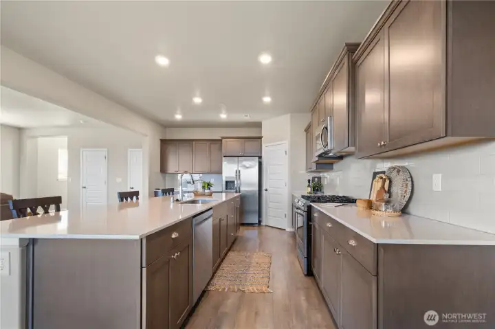 Kitchen with ample cabinetry, generous prep space, and a functional layout for daily use