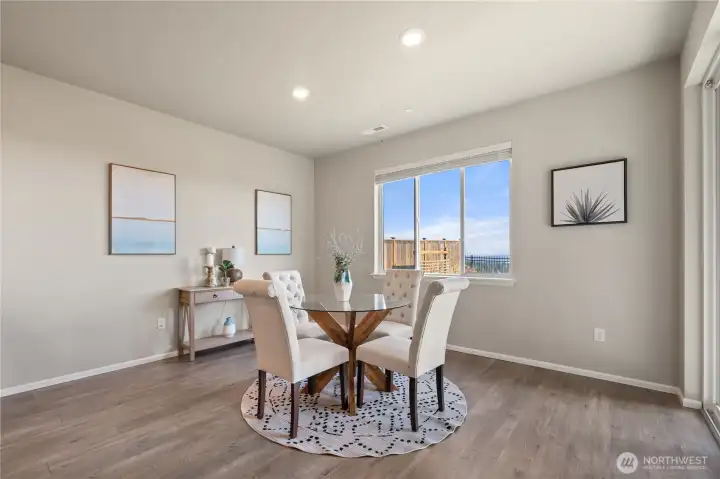Dining area with generous natural light  and more amazing views