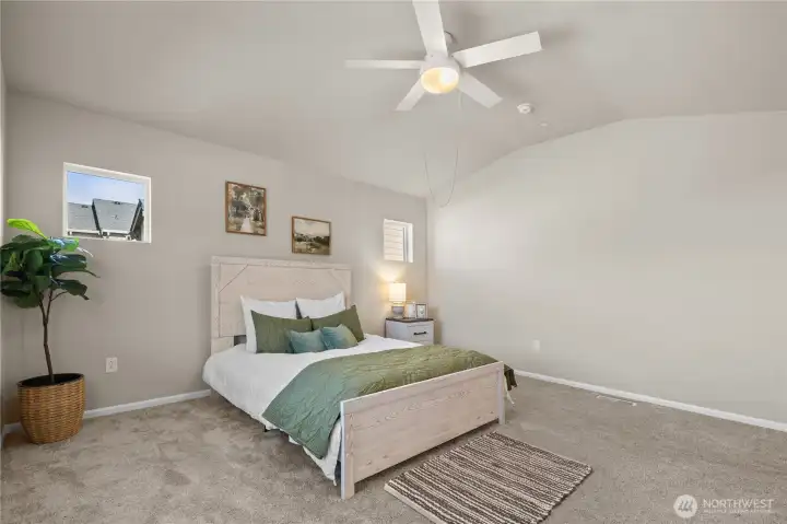 Primary Bedroom upstairs in front