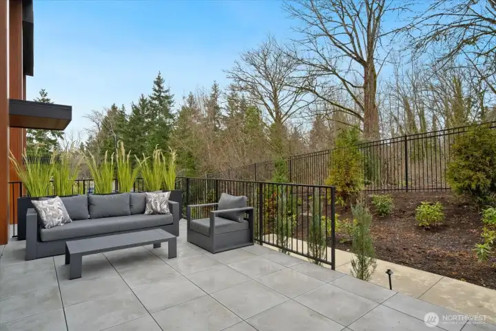 Private patio space perfect for outdoor lounging and entertaining.
