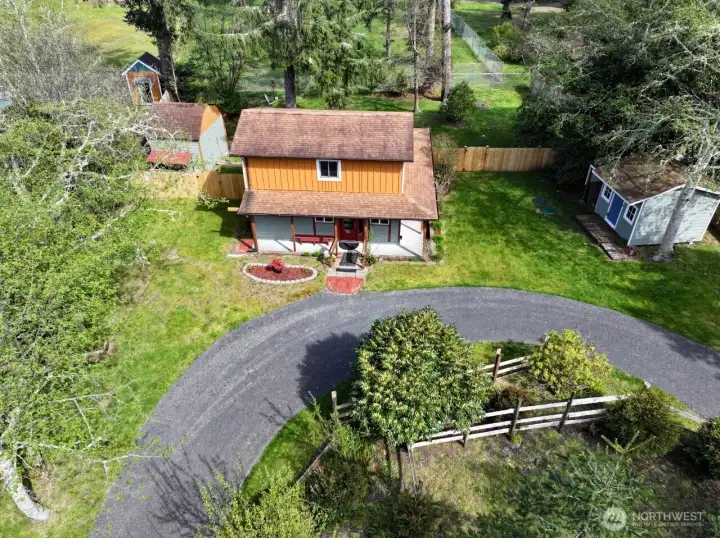 Ariel view of the propery.