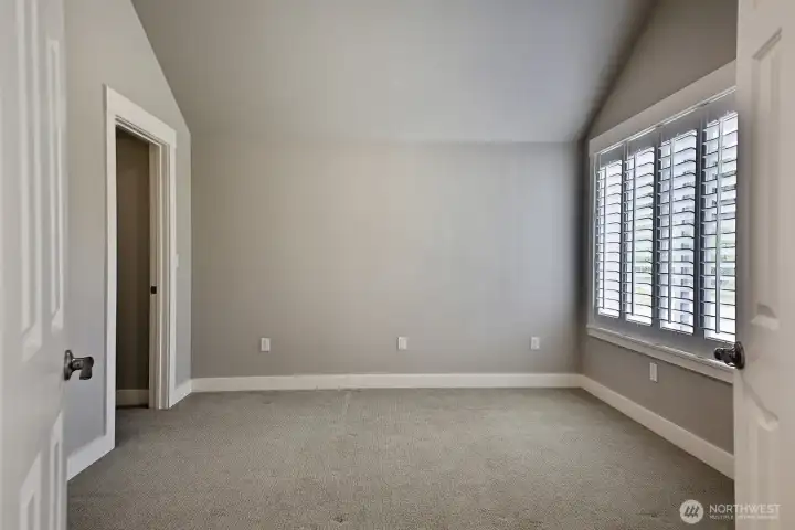 3rd  bedroom upstairs with walk in closet
