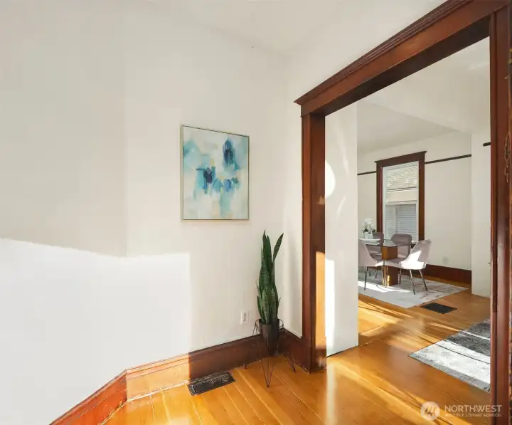 Front entry foyer with ample natural light.