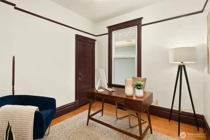 Bedroom 1 with flexible use for home office.