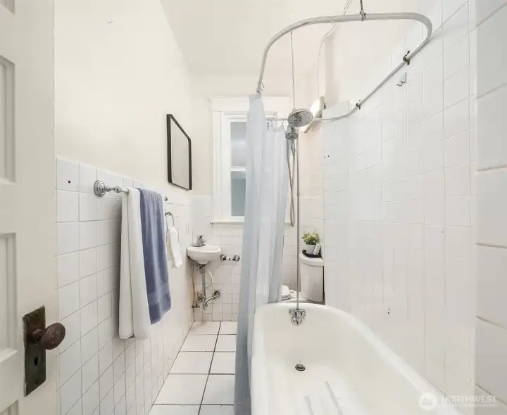 Full bathroom on main floor.