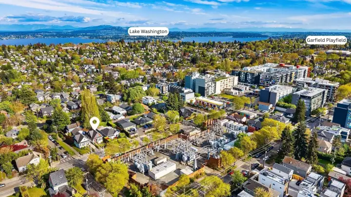 Aerial view facing Northeast.