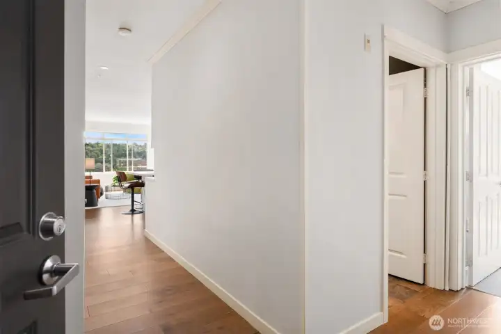 Hallway welcomes you in