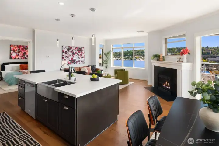Views from the kitchen too!