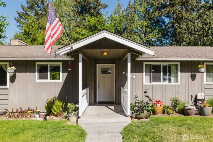 Enter Through a Covered Porched