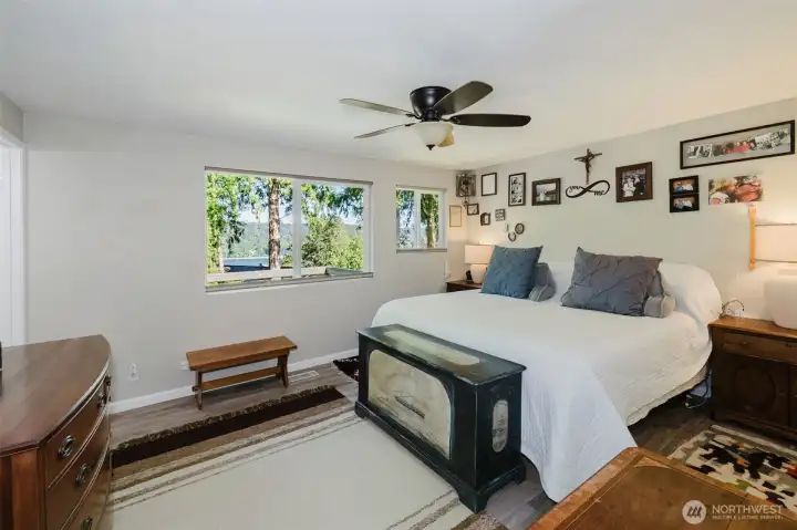 Primary Bedroom Comfortably Fits a King Bed
