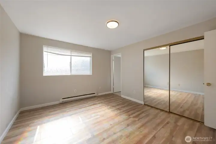 Main floor unit primary bedroom