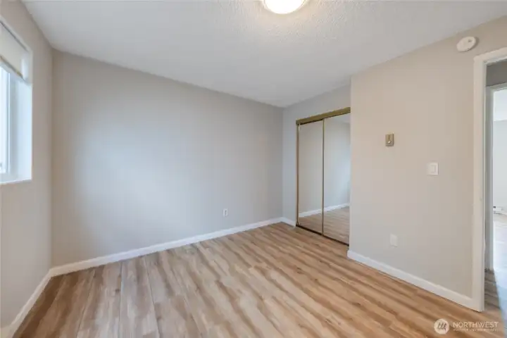 Main floor unit primary bedroom