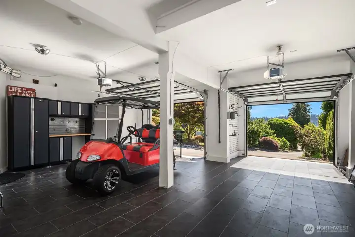 Golf cart included.
