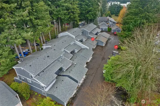 One car garage and one reserved parking space for added convenience.