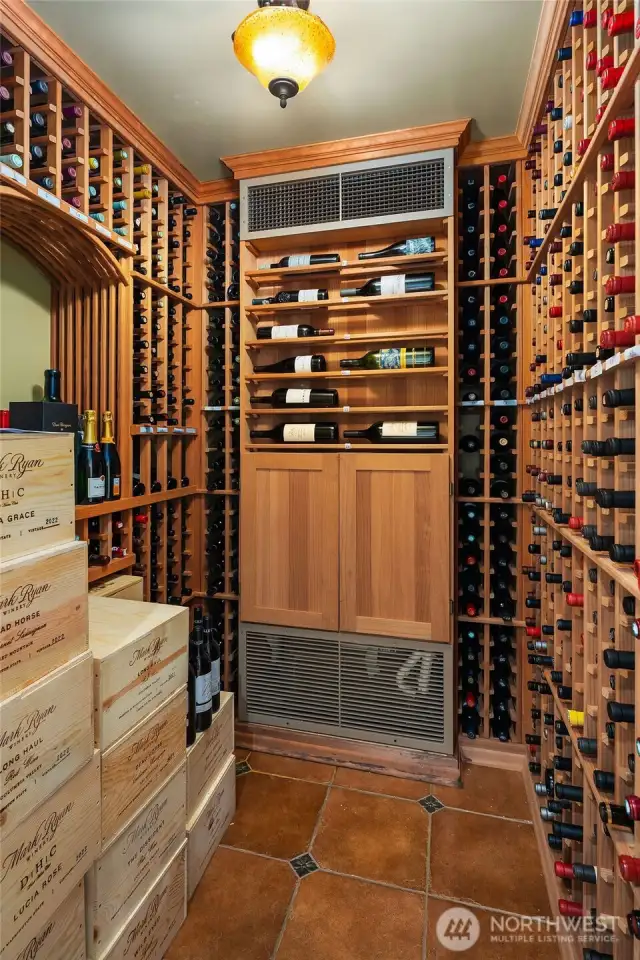 Temperature controlled wine cellar