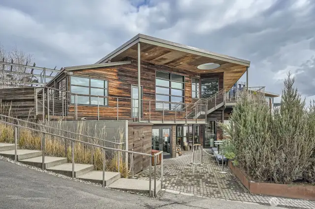 Westward Oyster Bar & Grill on the beach a 5 minute walk...