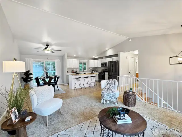 This open floorplan is perfect for entertaining.