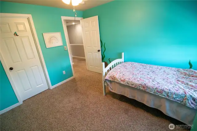 This room also features a walk-in closet!