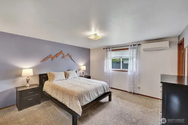 Primary Suite with a large walk in closet