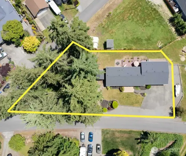These lines are only for reference.  Not actual lot lines.  See Survey for official information.