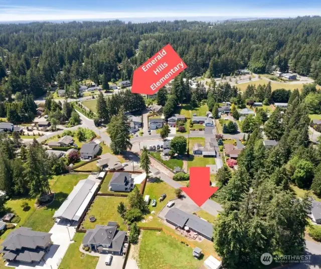 Nearby (2 blocks away) is Emerald Hills Elementary School and....
