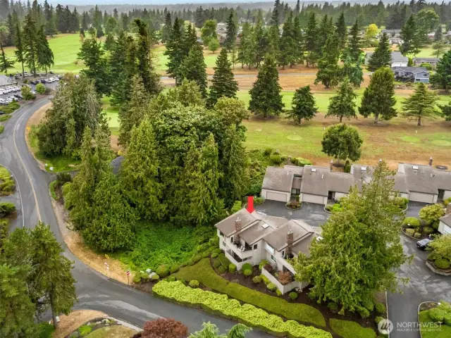 Aerial View of Home.