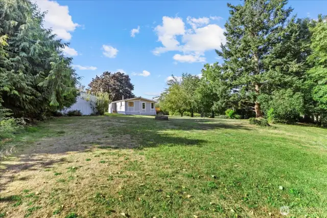 This is from the side yard. Lots of room & very private.