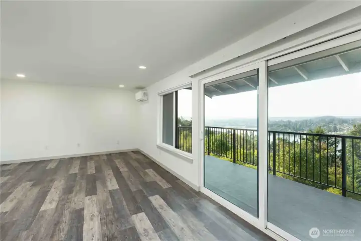 Views from Living room, dining room, and kitchen!