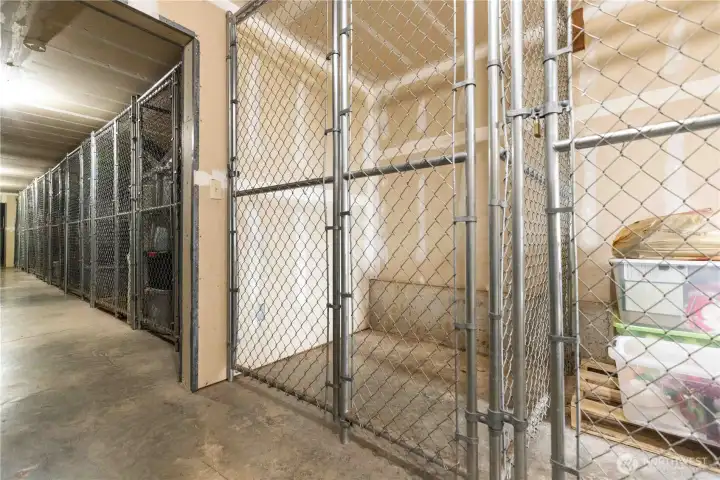 5' x 5'7" separate dedicated storage unit