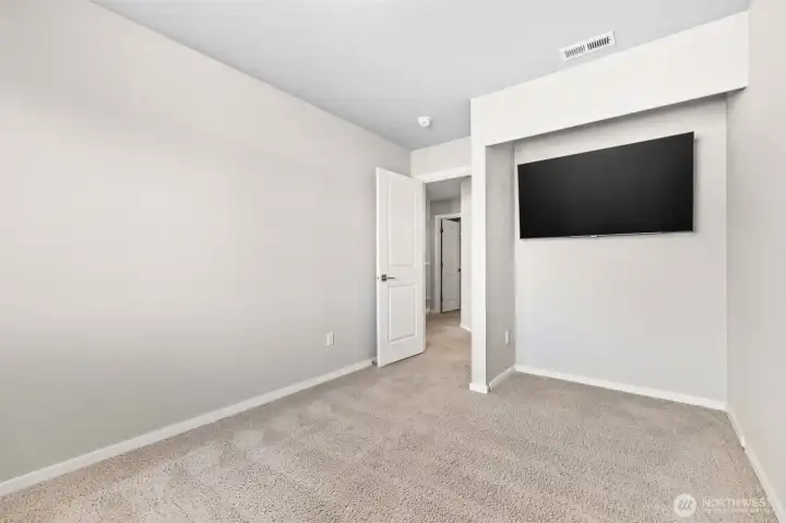 Bedroom used as den