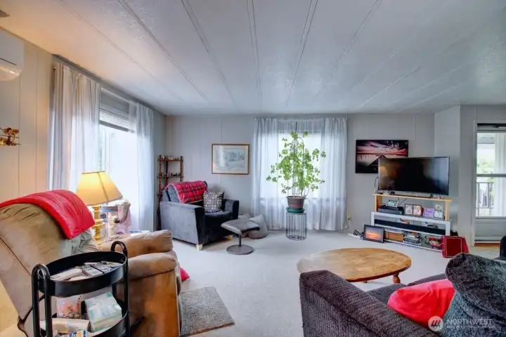 Family room off the east facing entrance.