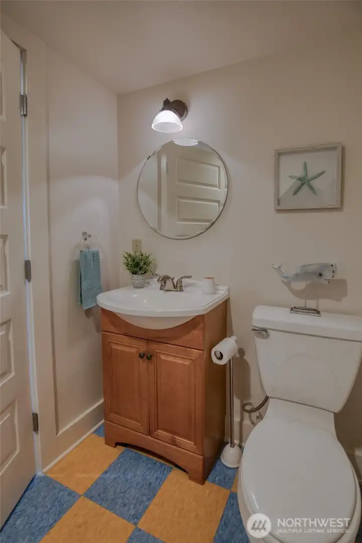 Convienient 1st floor half bath