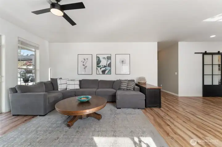 View to hallway off main living room