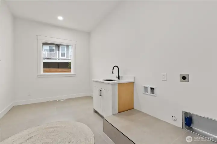 oversized laundry and mudroom