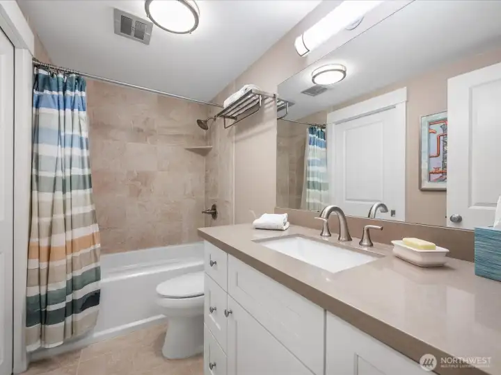 Second full bath is perfect for guests