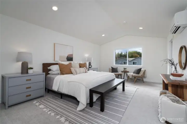 Upstairs primary bedroom - Pics are of a different 3049 plan. Features and colors may differ