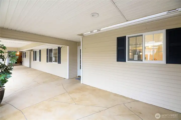 Covered Outside Entrance