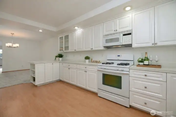 Virtual Staging Kitchen To Dining Room View