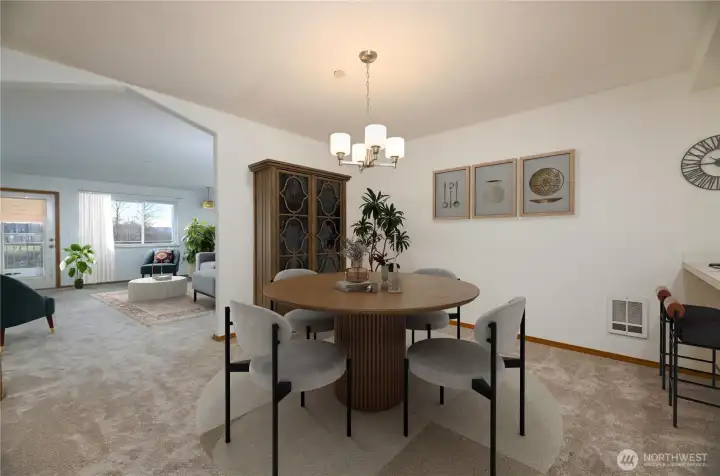 Virtual Staging Wonderful Dining Area