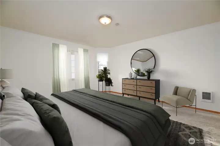 Virtual Staging Another Primary Bedroom View