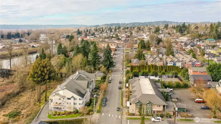 Location Looking Down 1st Street