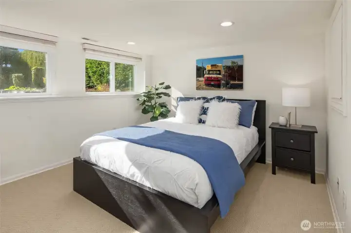 Third bedroom on lower level.