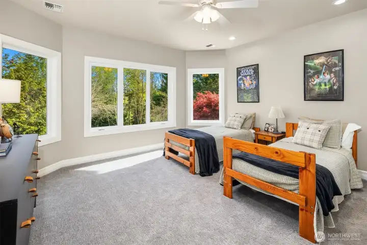 upper 3rd bedroom. All have walk-in closets