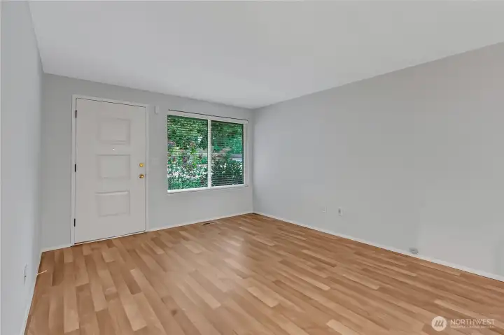 Living area looking towards the front entrance without VS.