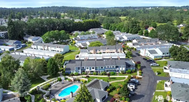 Arial view of the complex.