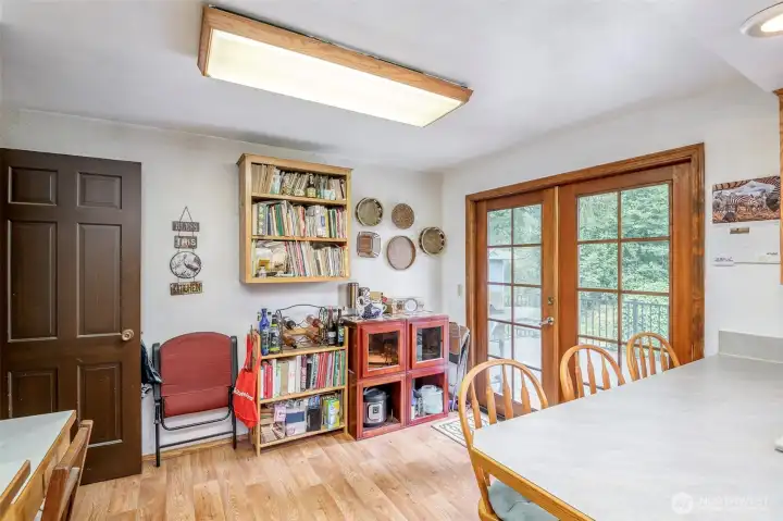 French doors,lead to back yard.