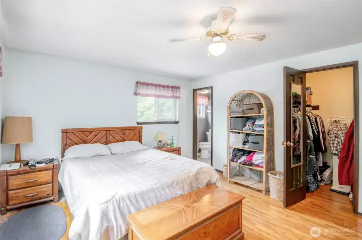 Primary bedroom, walk in closet.