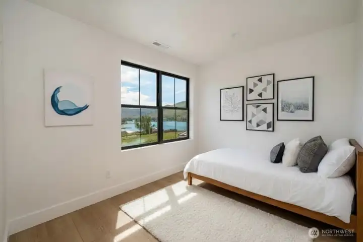 Virtually Staged Bedroom with a WATER VIEW Virtually Staged Bedroom with a WATER VIEW