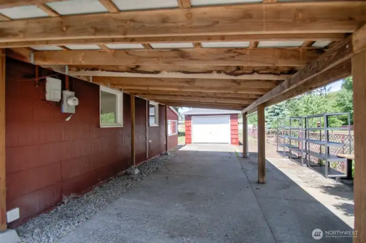 Oversized carport