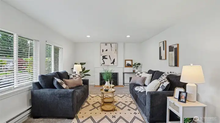 This home includes fresh new carpet and paint throughout, as well as a brand new roof, baseboard heaters, a new water heater, and a sewerline that was replaced approximately 3 years ago.